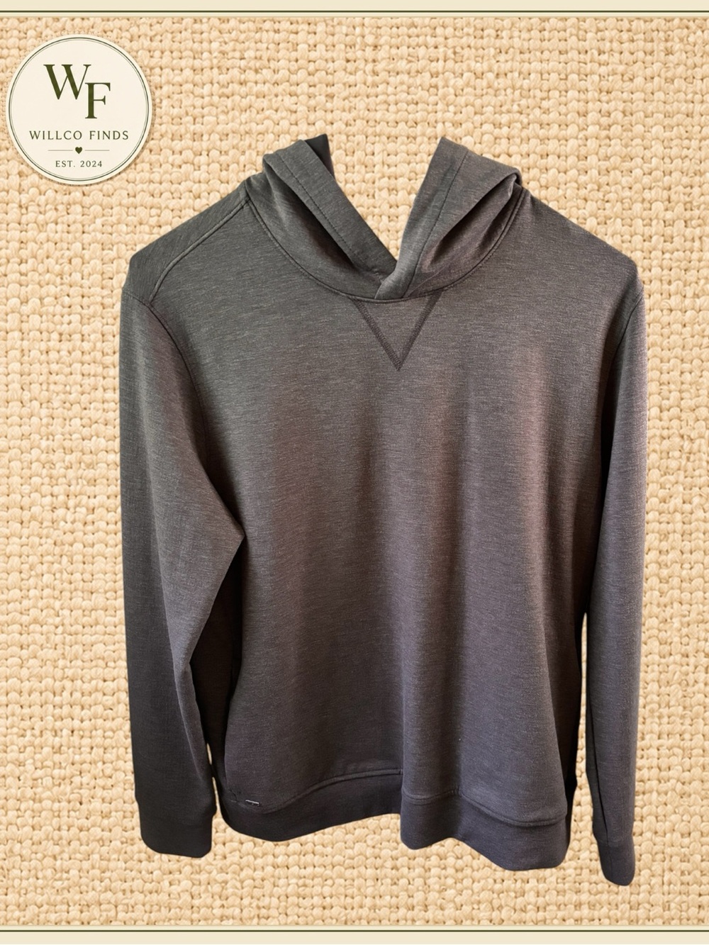 UNTUCKit Men's Charcoal Hooded Pullover